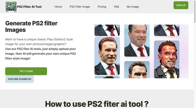 PS2 Filter AI Tool preview